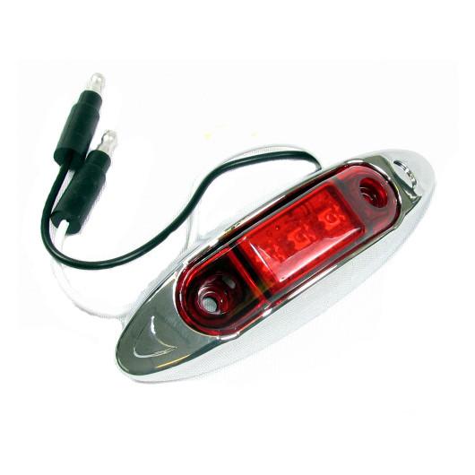 Fortpro 4" x 1-1/4" Clearance/Marker Trailer Led Light with 3 LEDs