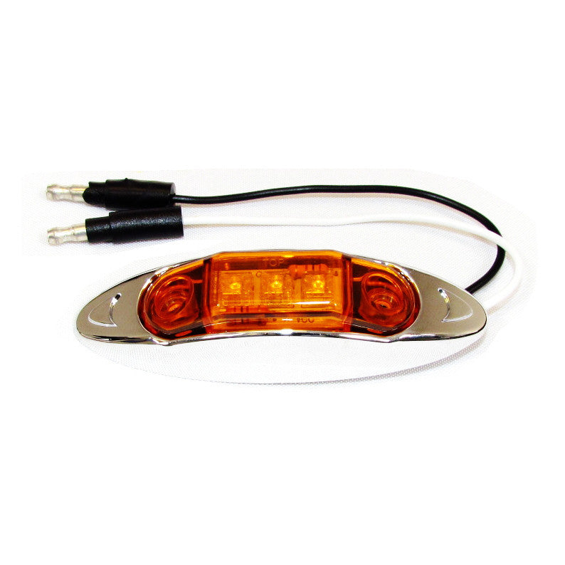 Fortpro 4" x 1-1/4" Clearance/Marker Trailer Led Light with 3 LEDs