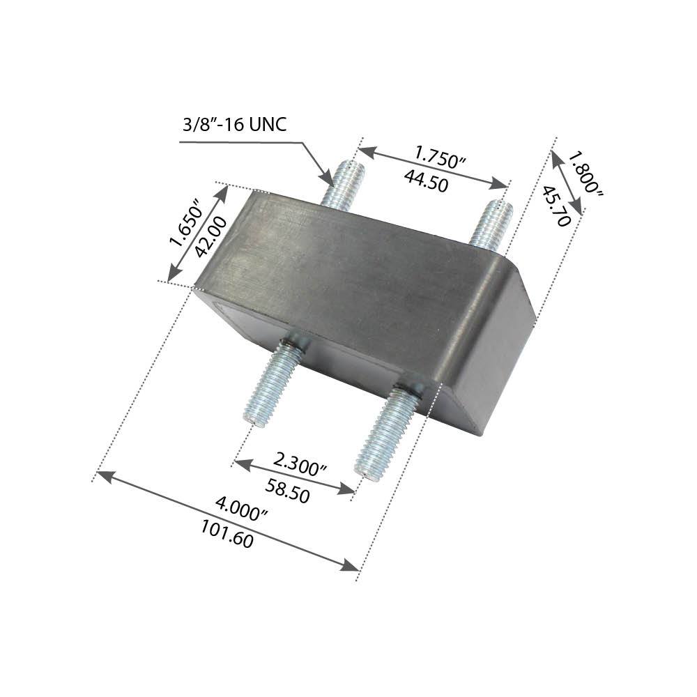 Fortpro Radiator Mount Compatible with Freightliner FC70, FC80, FLB, M2 106 Series Trucks Replaces BCD-28721-1, M203055 | F317252