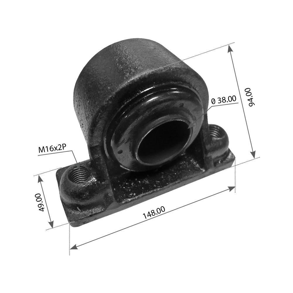 Fortpro Rear Motor Mount - Replaces 507569C91, 8075202S, 8077380S