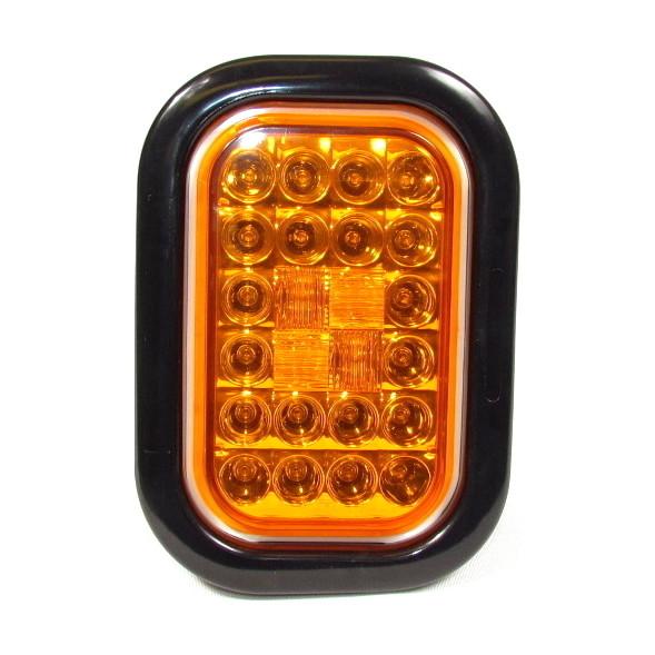 Fortpro 5 5/16" x 3 7/16" Rectangular Tail/Stop/Turn Led Light with 24 LEDs