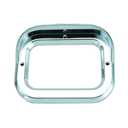 Rectangular Bezel with Visor Chrome