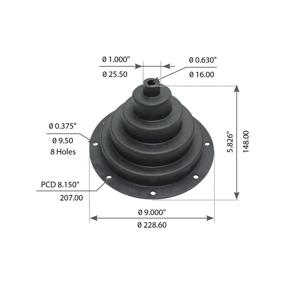 Shift Lever Boot Compatible with Multiple Trucks- Replaces 68D885