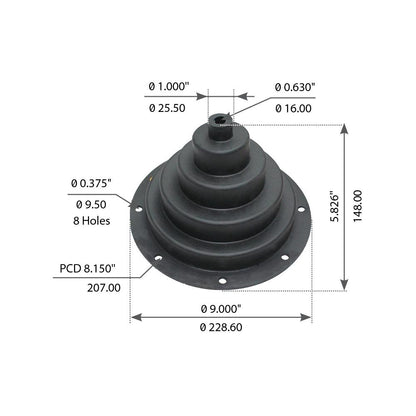 Shift Lever Boot Compatible with Multiple Trucks- Replaces 68D885