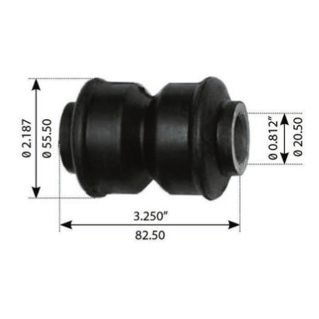 Fortpro Spring Eye Bush Compatible with Hendrickson Airtek, Freightliner Airliner, Sterling Airliner & Western Star Suspension Systems Replaces 59259-002 | F317260