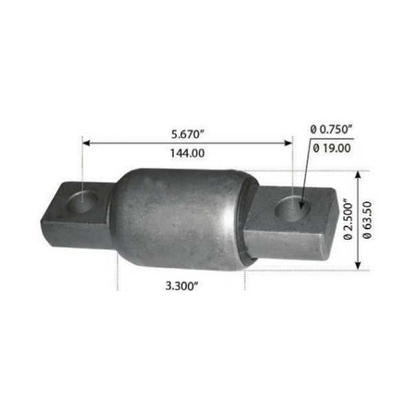 Spring Eye Bush for Freightliner Rear Fas Airliner II - Replaces 16139 ...