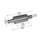 Fortpro Front Spring Eye Bush Compatible with Kenworth C500B/550B, K100/300, T300/400/600/800/2000, W900, W900B Series Trucks Replaces B65-1007, B65-1012 | F327353