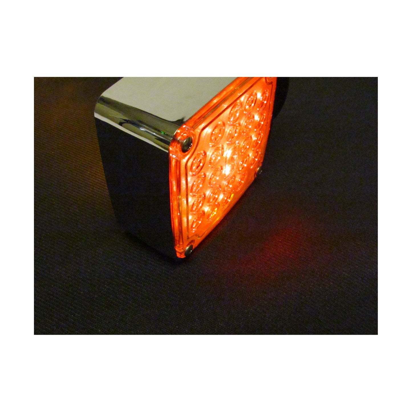 Fortpro Chrome Square Pedestal Led Light with 24 LEDs