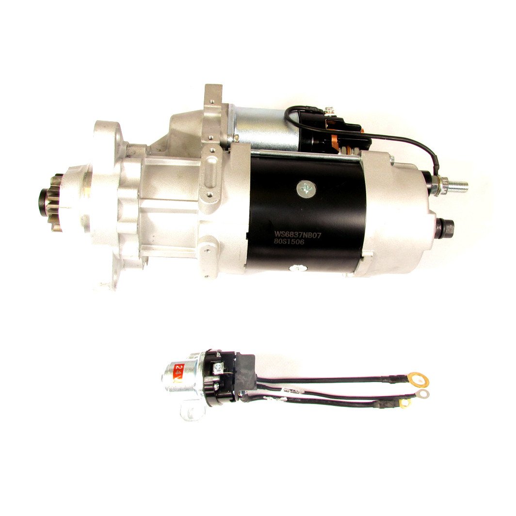 Fortpro F235414 39MT 24V STARTER with OCP, IMS and Rotable Flange Compatible with Ford Freightliner Kenworth | Replaces DELCO 8200330, 10461024, 10461030