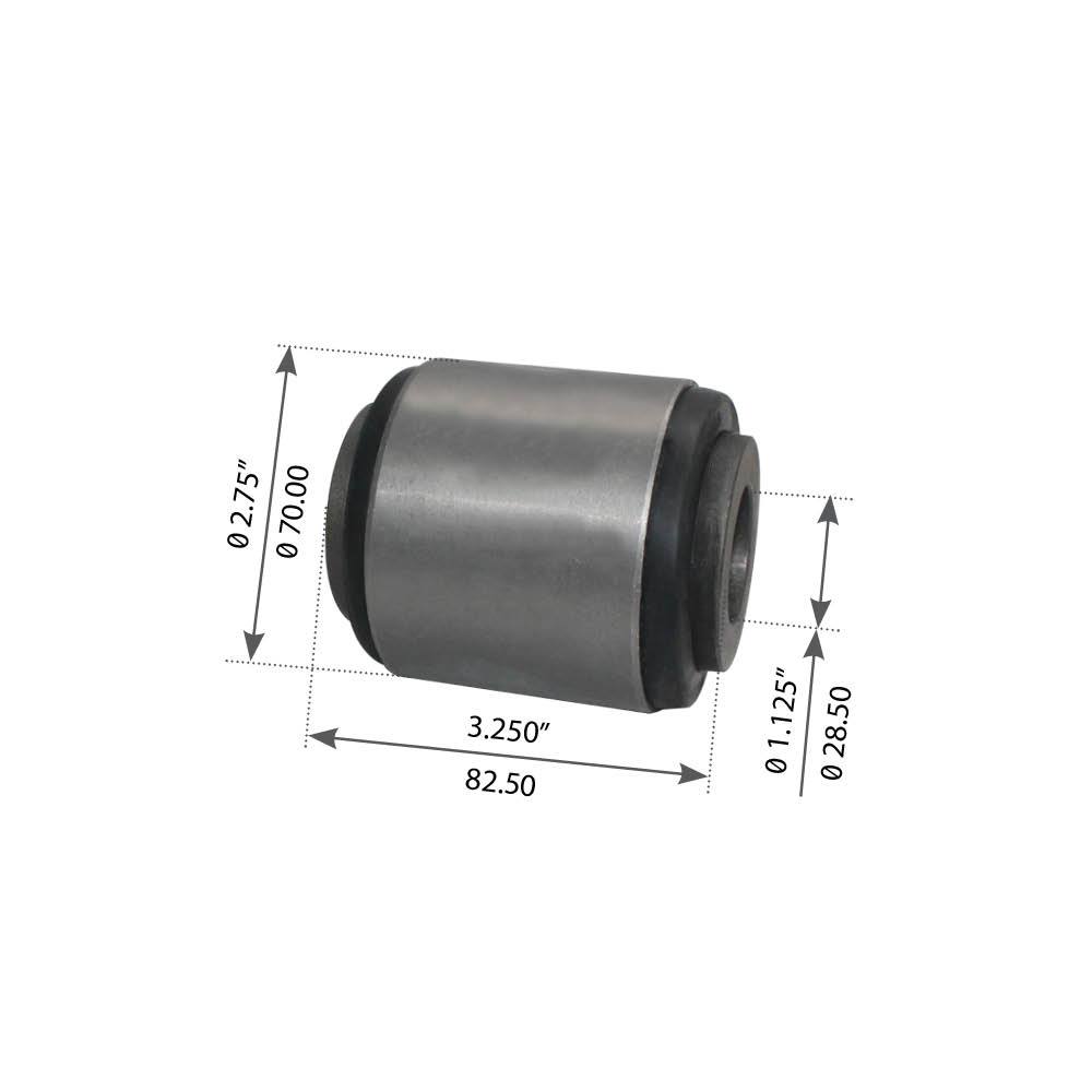 Fortpro Torque Rod Bush | Thru Hole | Compatible with Hendrickson