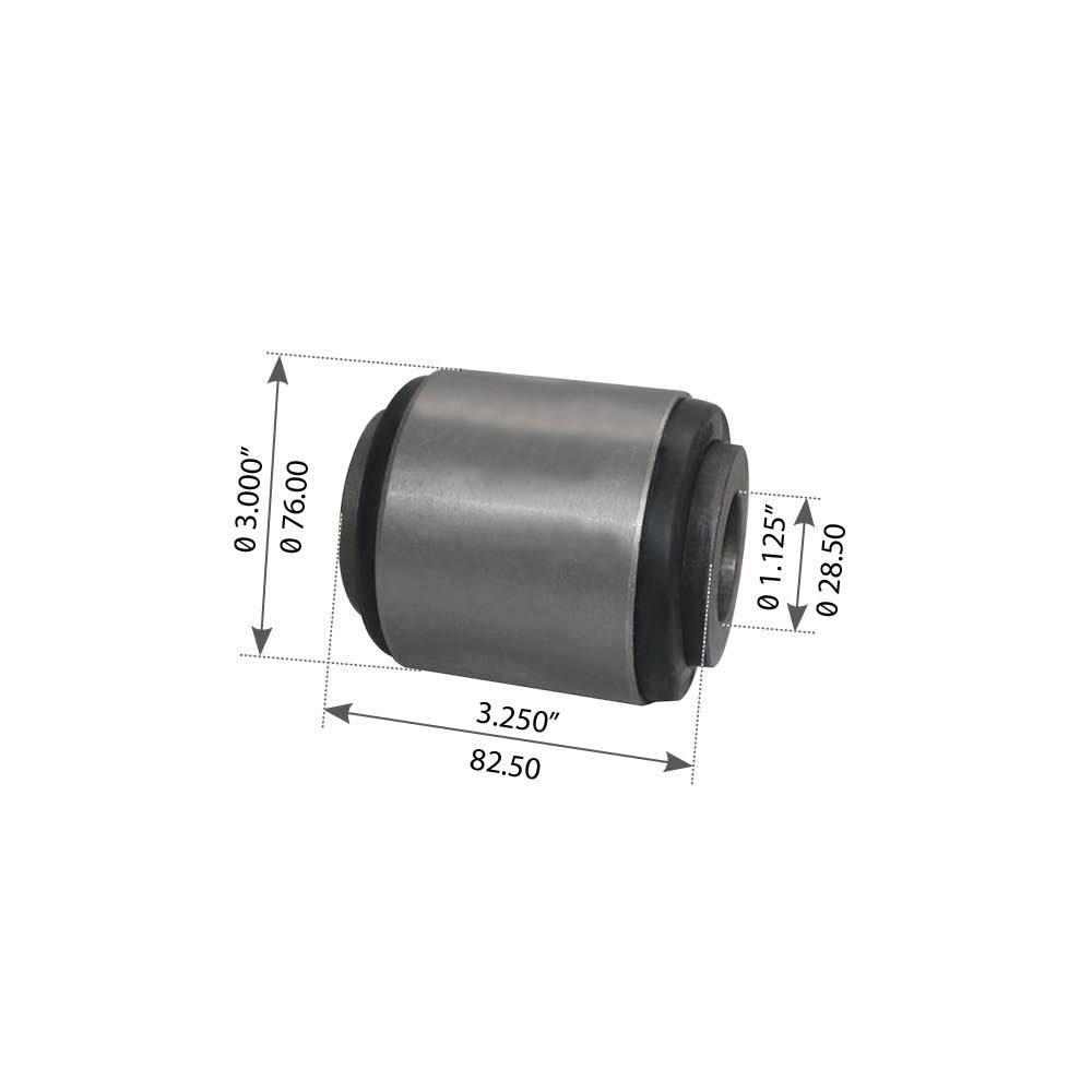 Fortpro Torque Rod Bush | Thru Hole | Compatible with Hendrickson Rear Haulmaax Suspensions Replaces 45477-000 | F184211