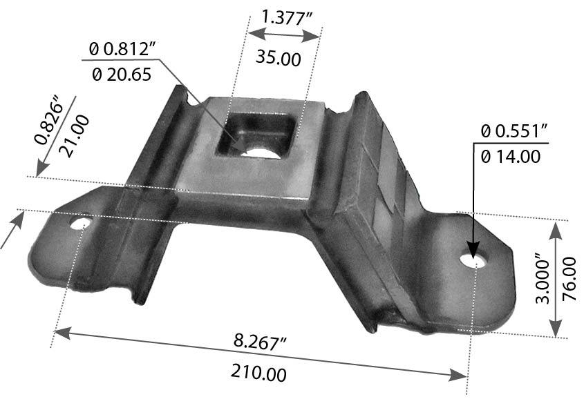 Upper Engine Mount for Freightliner Columbia & Century, Replaces BCD-273301